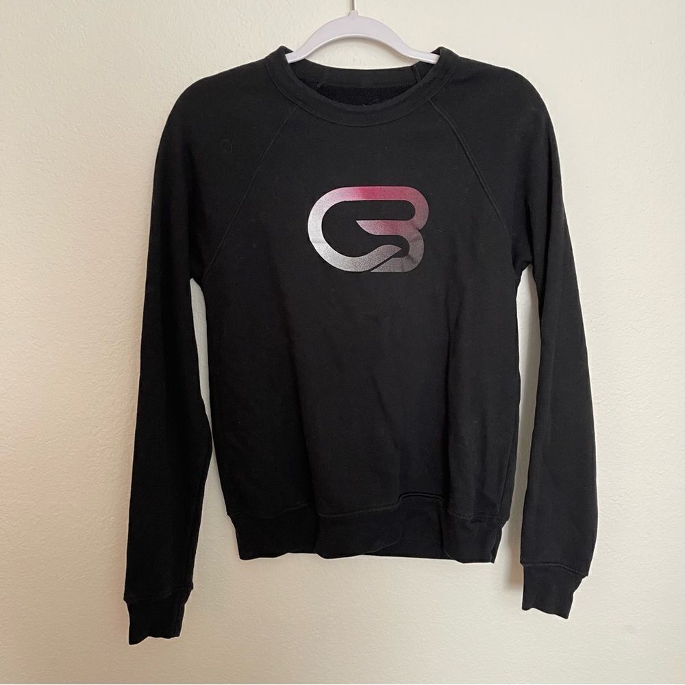 Cyclebar Black Full Length Logo Sweatshirt Size X-Small